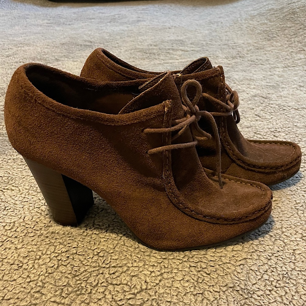 Brown ankle booties